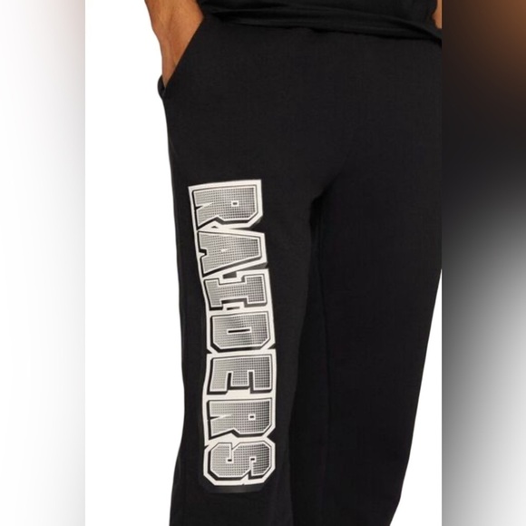 Forever 21 Men’s Las Vegas Raiders Black Sweatpants XXL - Picture 5 of 9